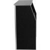 Flash Furniture 4′ Folding Portable Event Bar with Top and Middle Shelves, Mobile Laminate Foldable Bar for Parties and Events, White(Black Marble)