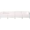 Flash Furniture HERCULES Imagination Series Black LeatherSoft 4 Piece Lounge Set(Melrose White)
