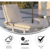 Flash Furniture Lyra Commercial Chase Lounge Patio Cushion, Water-Resistant for Outdoor Use, 3 Inch Foam, Beige(Beige)
