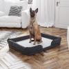 Flash Furniture Orthopedic 44″ x 34″ Fabric and Memory Foam Dog Bed in Gray