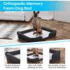 Flash Furniture Orthopedic 44″ x 34″ Fabric and Memory Foam Dog Bed in Gray