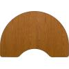 Flash Furniture Wren 48”W x 72”L Kidney Oak Thermal Laminate Activity Table – Standard Height Adjustable Legs(Oak)