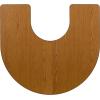 Flash Furniture Wren Mobile 60”W x 66”L Horseshoe Oak Thermal Laminate Activity Table – Standard Height Adjustable Legs(Oak)
