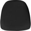 Flash Furniture 10 Pk. Hard Ivory Fabric Chiavari Chair Cushion(Black)