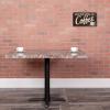 Flash Furniture Glenbrook Commercial Grade 24″ x 42″ Rectangular Gray Marble Laminate Table Top