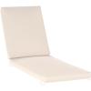 Flash Furniture Lyra Commercial Chase Lounge Patio Cushion, Water-Resistant for Outdoor Use, 3 Inch Foam, Beige(Beige)