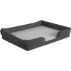 Flash Furniture Orthopedic 44″ x 34″ Fabric and Memory Foam Dog Bed in Gray
