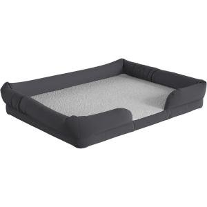 Flash Furniture Orthopedic 44″ x 34″ Fabric and Memory Foam Dog Bed in Gray