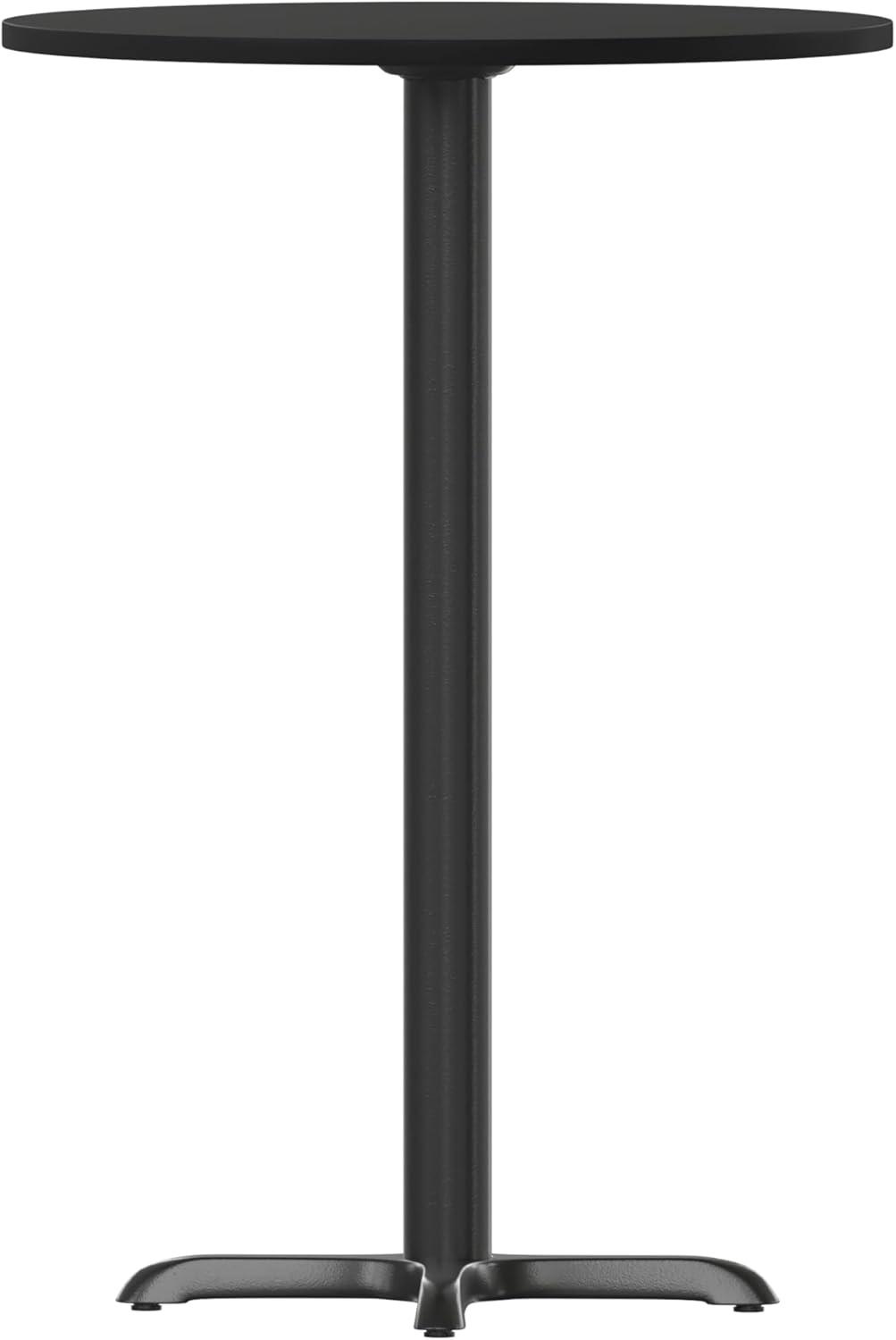 image:imageFlash Furniture 36 Round Black Laminate Table Top with 30 x 30 Bar Height Table Base