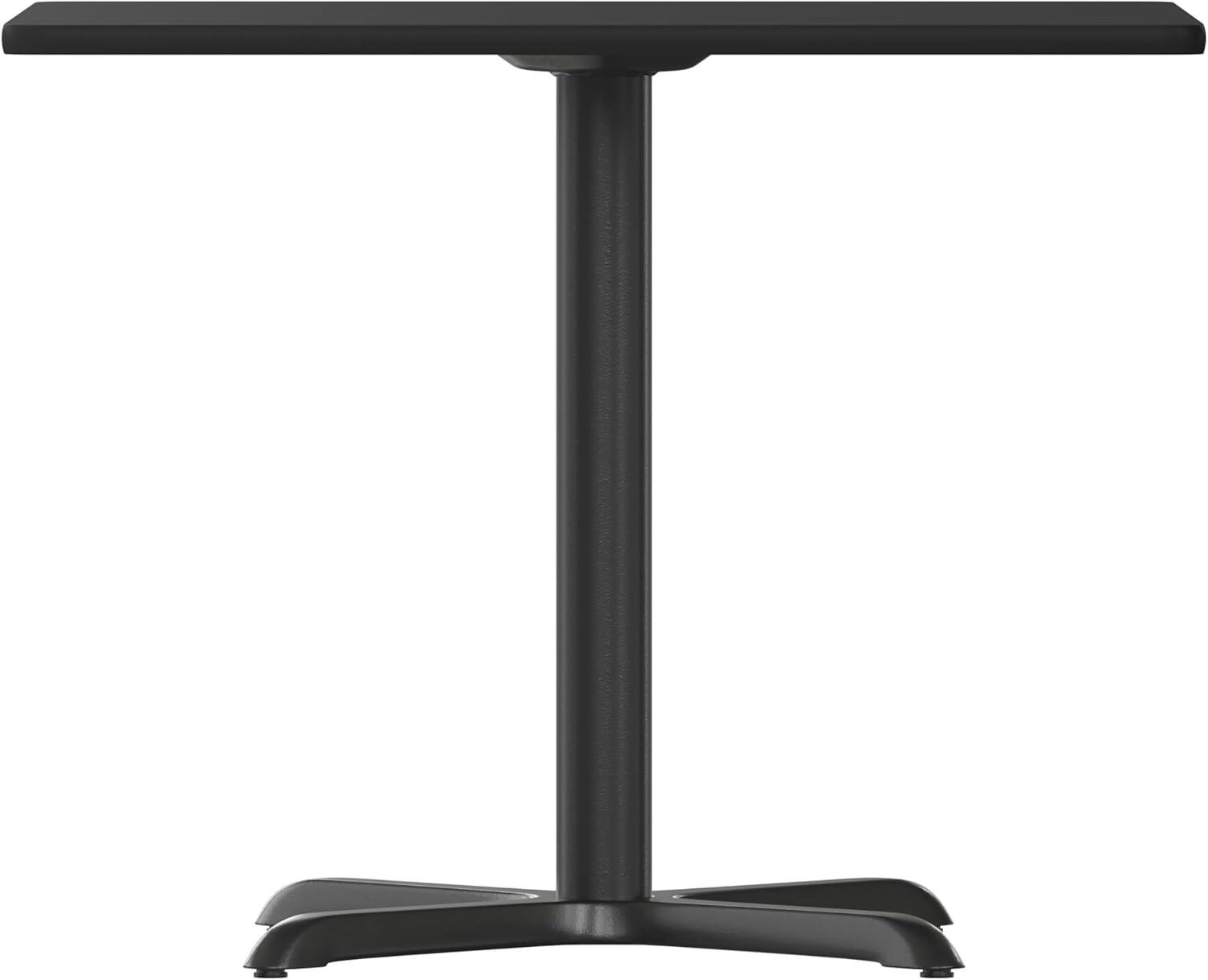 image:imageFlash Furniture 36 Square Mahogany Laminate Table Top with 30 x 30 Table Height BaseBlack