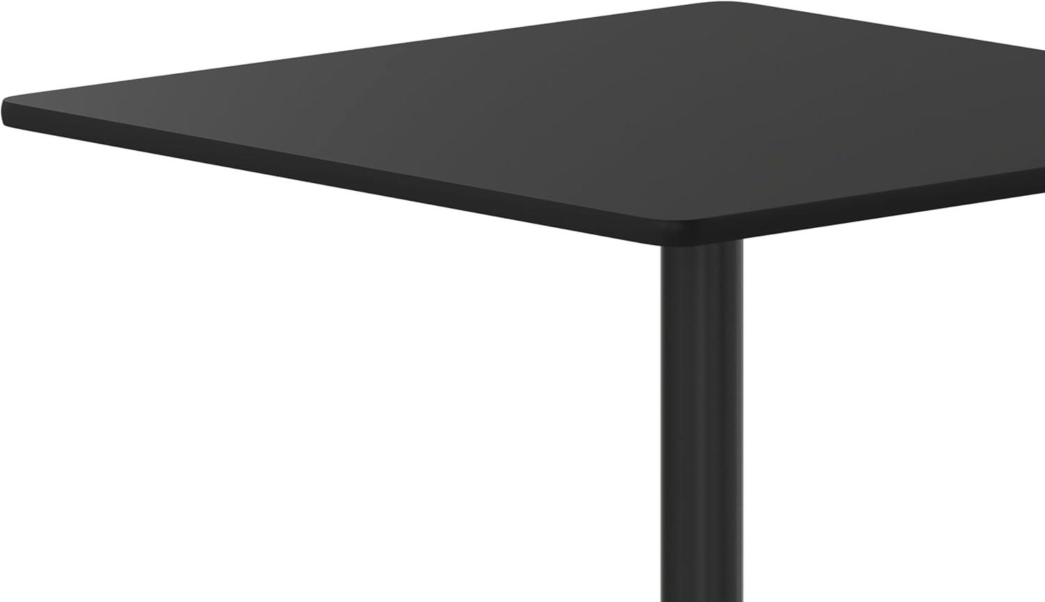 image:imageFlash Furniture 36 Square Mahogany Laminate Table Top with 30 x 30 Table Height BaseBlack