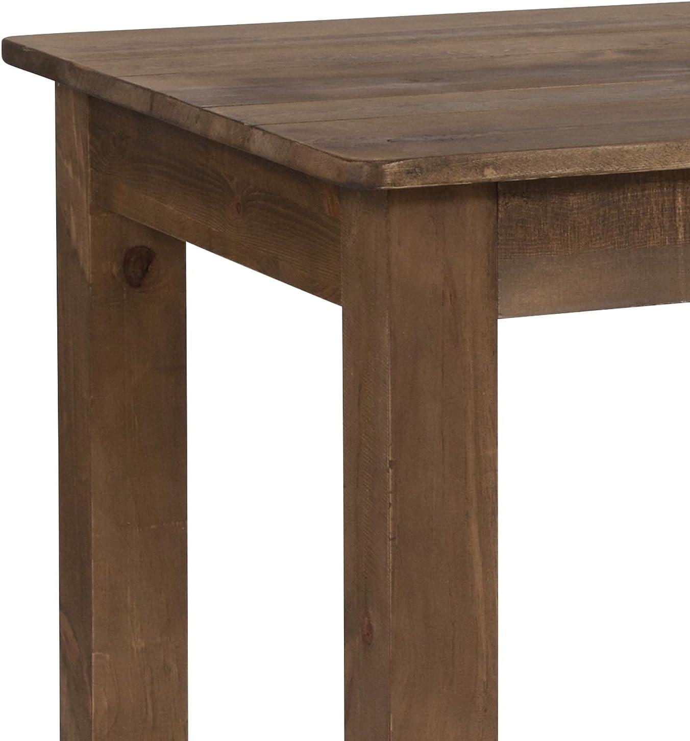 image:imageFlash Furniture HERCULES Series 46 x 30 Rectangular Antique Rustic White Solid Pine Farm Dining TableAntique Rustic