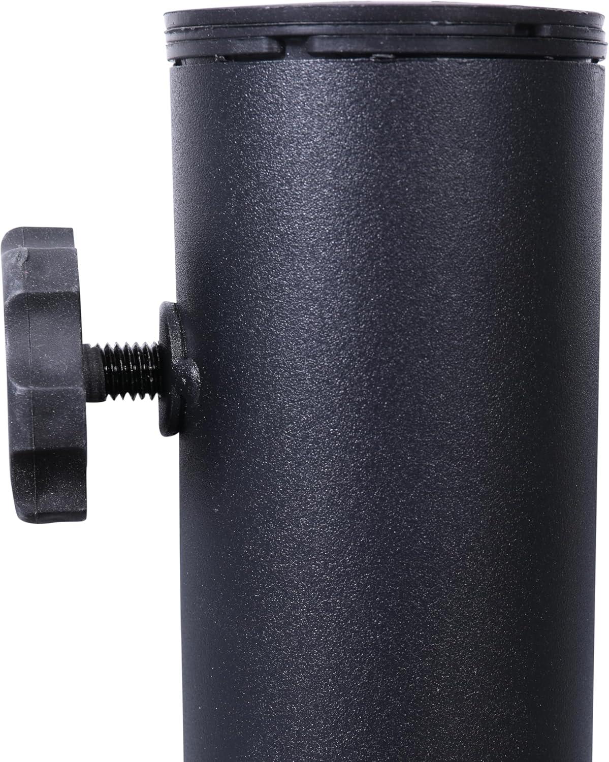 image:imageFlash Furniture Kona Universal Cement Patio Umbrella Base with Weatherproof Sunburst Pattern Plastic Polymer Coating 1925 Diameter BlackBronze