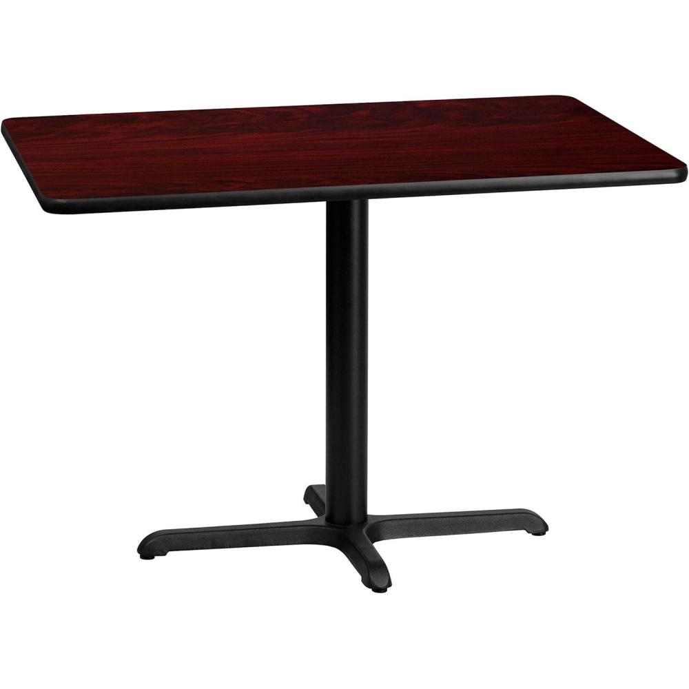 image:imageFlash Furniture 30 x 42 Rectangular Walnut Laminate Table Top with 235 x 295 Table Height BaseMahogany
