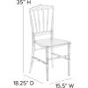Flash Furniture 2 Pack Flash Elegance Crystal Ice Napoleon Stacking Chair(1 Pack)