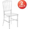 Flash Furniture 2 Pack Flash Elegance Crystal Ice Napoleon Stacking Chair(2 Pack)