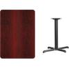 Flash Furniture 30” x 42” Rectangular Walnut Laminate Table Top with 23.5” x 29.5” Table Height Base(Mahogany)