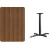 Flash Furniture 30” x 42” Rectangular Walnut Laminate Table Top with 23.5” x 29.5” Table Height Base(Walnut)