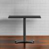 Flash Furniture 36” Square Mahogany Laminate Table Top with 30” x 30” Table Height Base(Black)