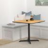 Flash Furniture 36” Square Mahogany Laminate Table Top with 30” x 30” Table Height Base(Natural)