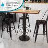 Flash Furniture Beverly 18” Round Restaurant Table Base with 3” Dia. Bar Height Column and Foot Ring