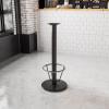 Flash Furniture Beverly 18” Round Restaurant Table Base with 3” Dia. Bar Height Column and Foot Ring