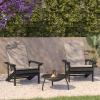 Flash Furniture Charlestown Set of 2 Adirondack Chairs with Cushions – Slate Gray Poly Resin Frame – Cream All-Weather Cushions – Indoor/Outdoor Use(Slate Gray/Cream)