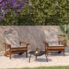Flash Furniture Charlestown Set of 2 Adirondack Chairs with Cushions – Slate Gray Poly Resin Frame – Cream All-Weather Cushions – Indoor/Outdoor Use(Teak/Cream)