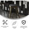 Flash Furniture Cierra 4 Pack Commercial Indoor Counter Height Stools – Gunmetal Galvanized Steel Frame – Black All-Weather Poly Resin Seat – 24″ High – Backless