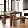 Flash Furniture HERCULES Series 46″ x 30″ Rectangular Antique Rustic White Solid Pine Farm Dining Table(Antique Rustic)