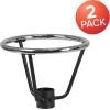 Flash Furniture Jackson 2 Pk. Bar Height Table Base Foot Ring with 3.25” Column Ring – 16” Diameter(Set of 2)