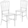 Flash Furniture 2 Pack Flash Elegance Crystal Ice Napoleon Stacking Chair(2 Pack)