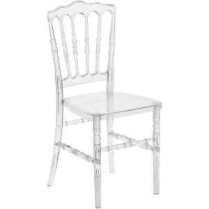 Flash Furniture 2 Pack Flash Elegance Crystal Ice Napoleon Stacking Chair(1 Pack)