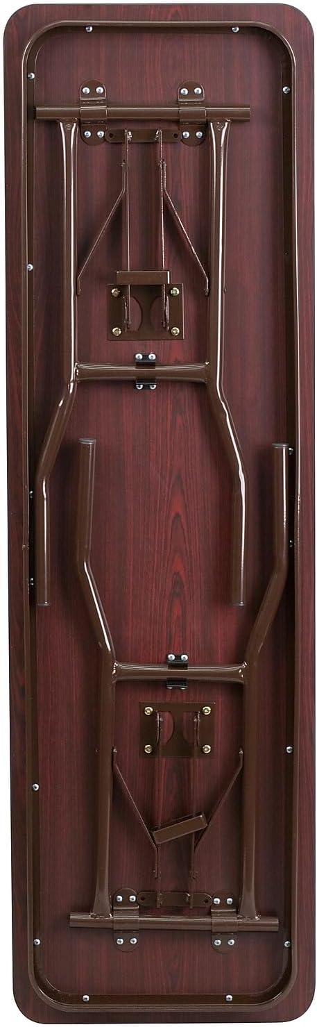 image:imageFlash Furniture Frankie Commercial Grade 5Foot Mahogany Melamine Laminate Folding Training Table