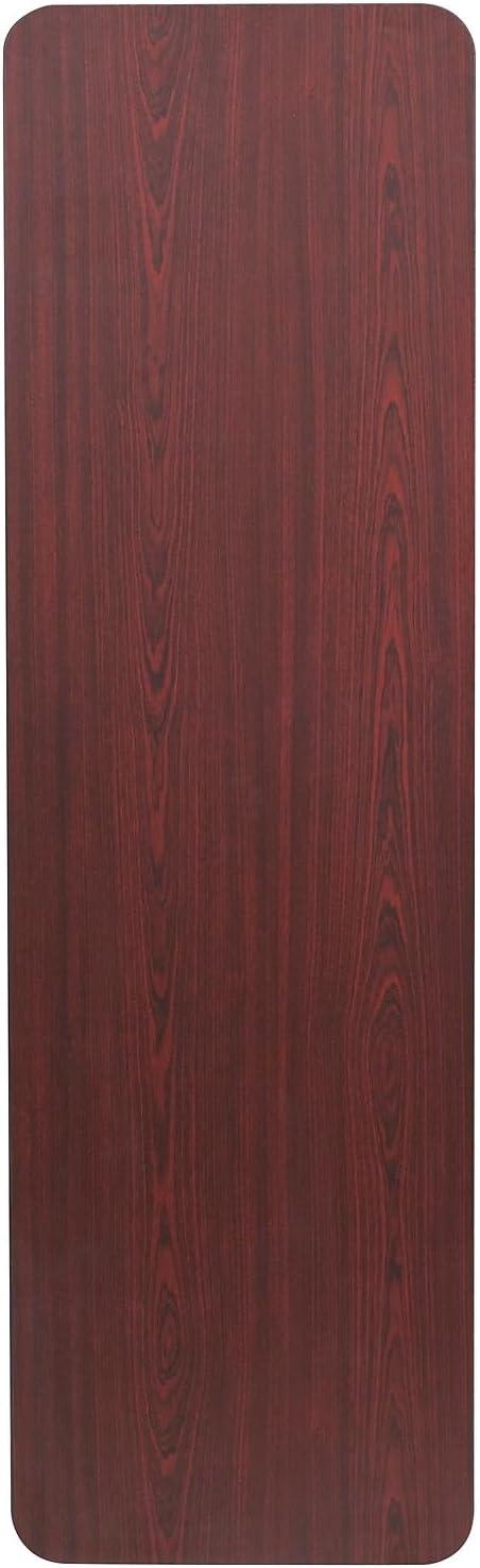 image:imageFlash Furniture Frankie Commercial Grade 5Foot Mahogany Melamine Laminate Folding Training Table