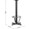 Flash Furniture 22” x 22” Restaurant Table X-Base with 3” Dia. Bar Height Column and Foot Ring