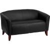 Flash Furniture HERCULES Imperial Series Reception Set in Black LeatherSoft(Black)