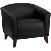 Flash Furniture HERCULES Imperial Series Reception Set in Black LeatherSoft(Black)