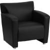 Flash Furniture HERCULES Majesty Series Reception Set in Brown LeatherSoft(Black)