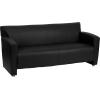 Flash Furniture HERCULES Majesty Series Reception Set in Brown LeatherSoft(Black)