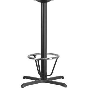 Flash Furniture 30” x 30” Restaurant Table X-Base with 3” Dia. Bar Height Column and Foot Ring