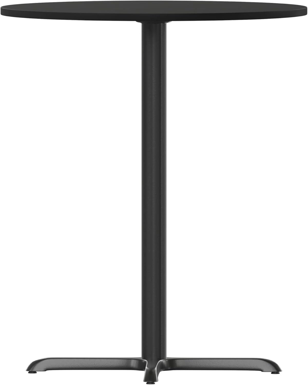 image:imageFlash Furniture 30 Round Black Laminate Table Top with 22 x 22 Bar Height Table BaseBlack