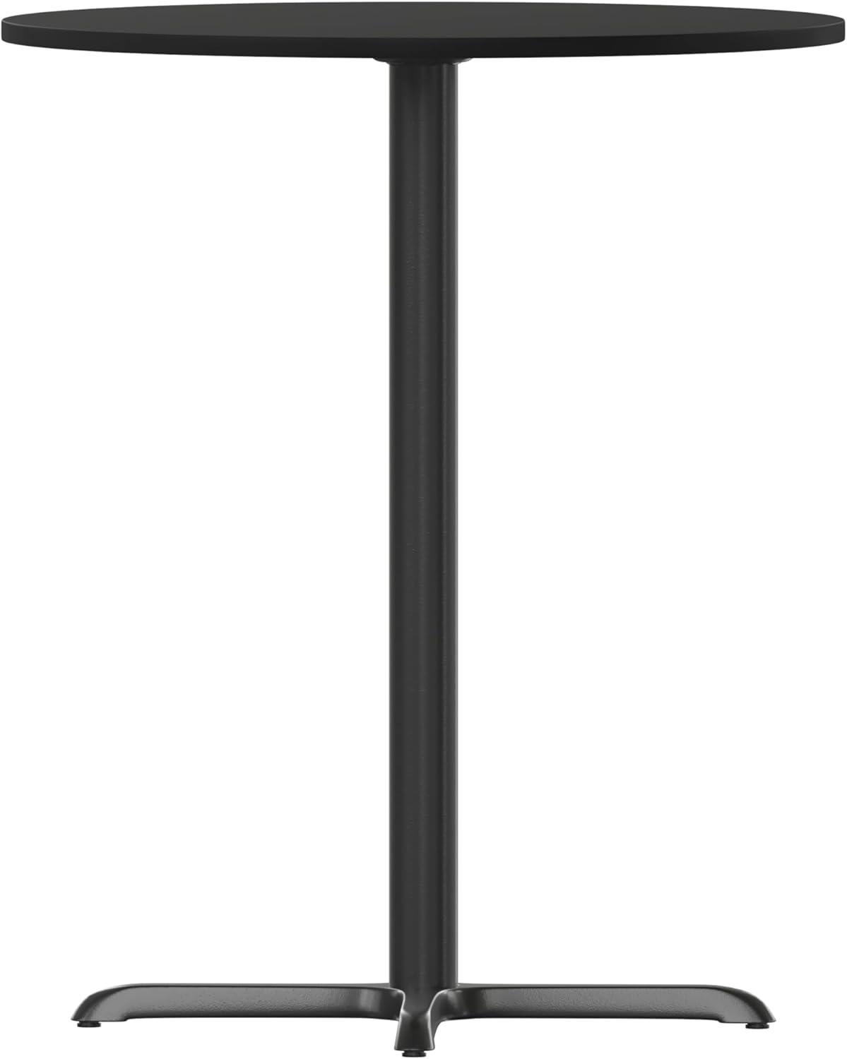 image:imageFlash Furniture 30 Round Black Laminate Table Top with 22 x 22 Bar Height Table BaseBlack