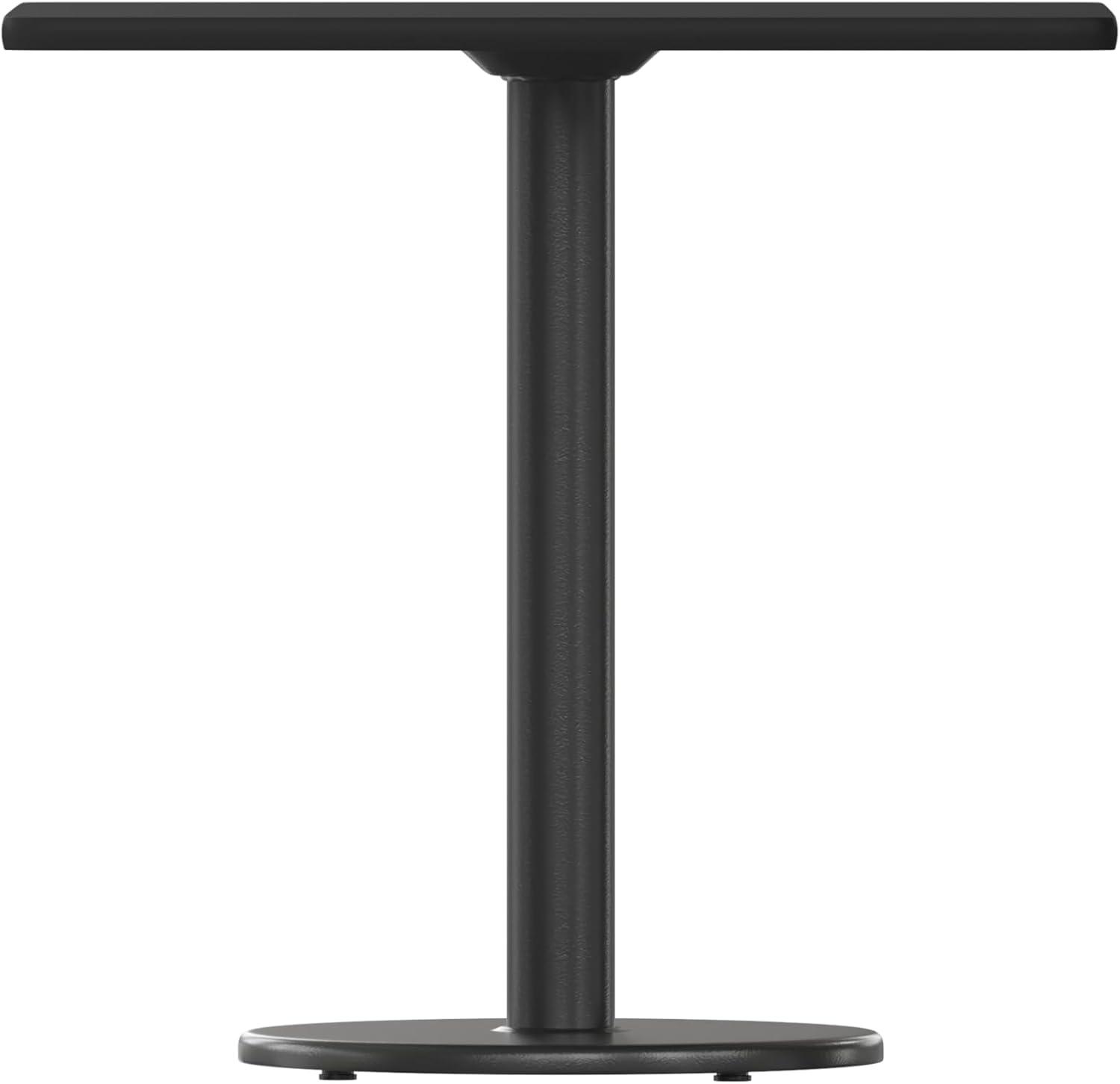 image:imageFlash Furniture Stiles 30 Square Black Laminate Table Top with 18 Round Table Height BaseBlack
