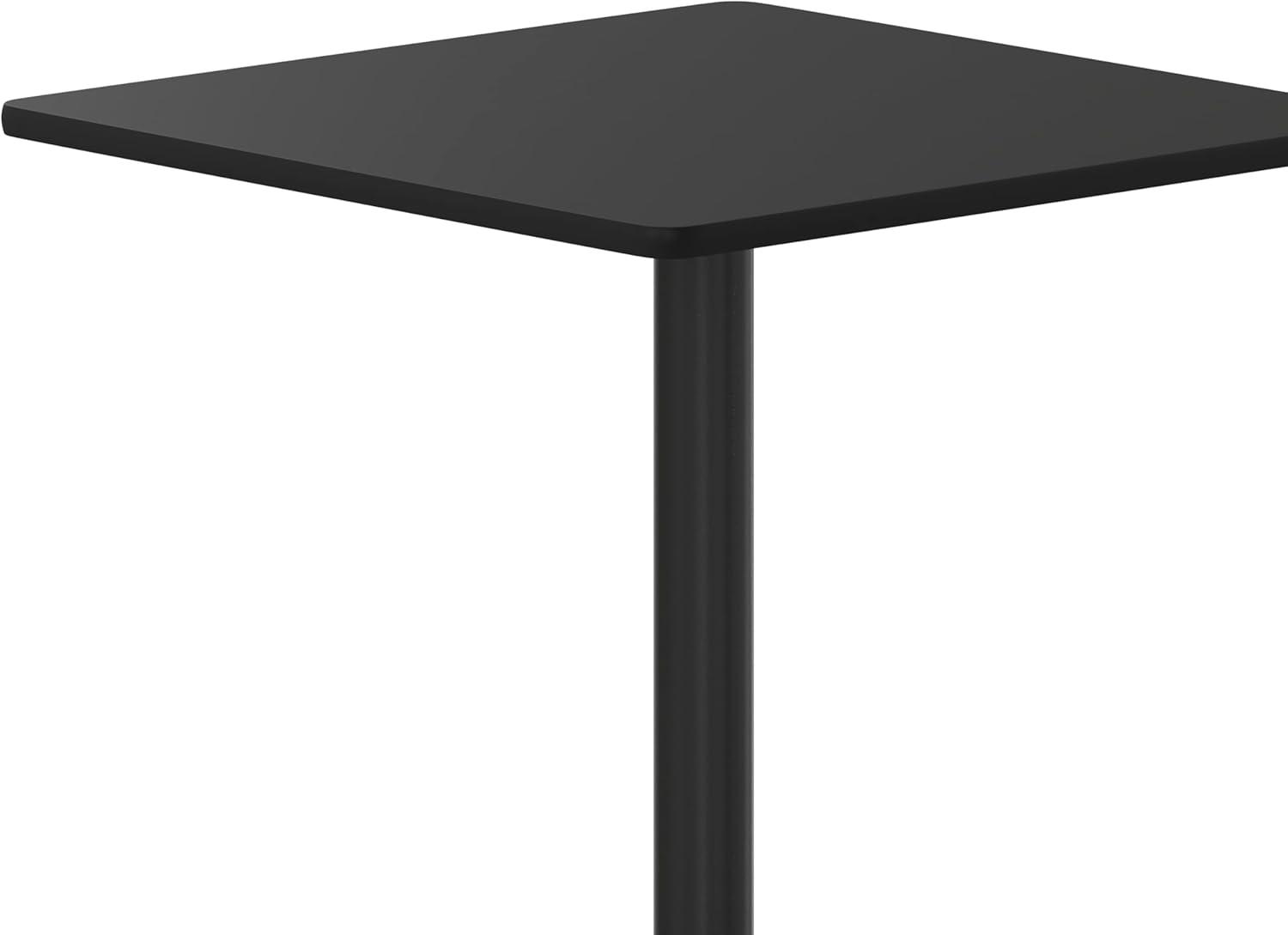 image:imageFlash Furniture Stiles 30 Square Black Laminate Table Top with 18 Round Table Height BaseBlack