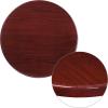 Flash Furniture Glenbrook 30″ x 48″ Rectangular High-Gloss Mahogany Resin Table Top with 2″ Thick Edge(Mahogany)