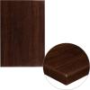 Flash Furniture Glenbrook 30″ x 48″ Rectangular High-Gloss Mahogany Resin Table Top with 2″ Thick Edge(Walnut)