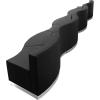 Flash Furniture HERCULES Alon Series Black LeatherSoft Reception Configuration, 7 Pieces(Black)