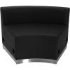 Flash Furniture HERCULES Alon Series Black LeatherSoft Reception Configuration, 7 Pieces(Black)