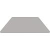 Flash Furniture Wren 29”W x 57”L Trapezoid Grey Thermal Laminate Activity Table – Standard Height Adjustable Legs(Grey)